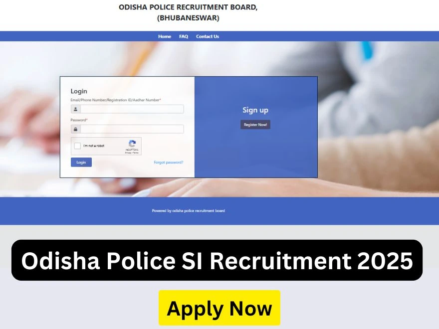 Odisha Police SI Recruitment 2025