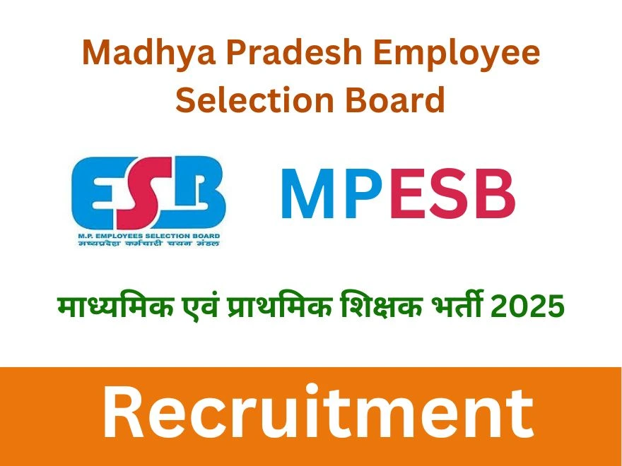 MPESB Teacher Recruitment 2025