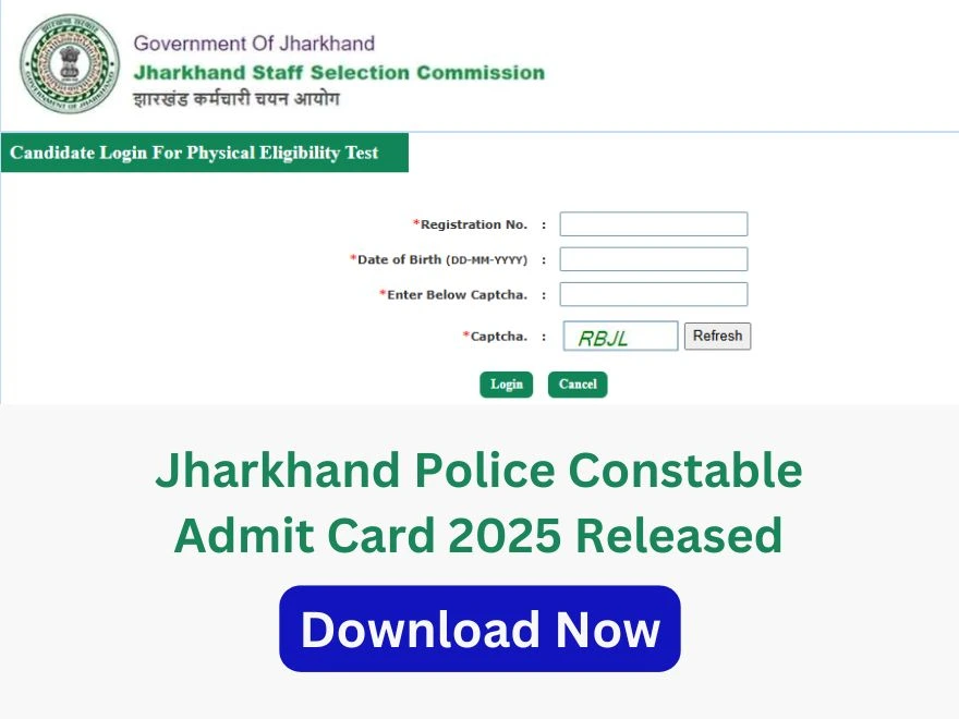 Jharkhand Police Constable Admit Card 2025 Released – Download Now