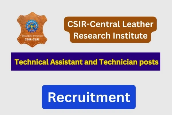 CSIR CLRI Recruitment 2025