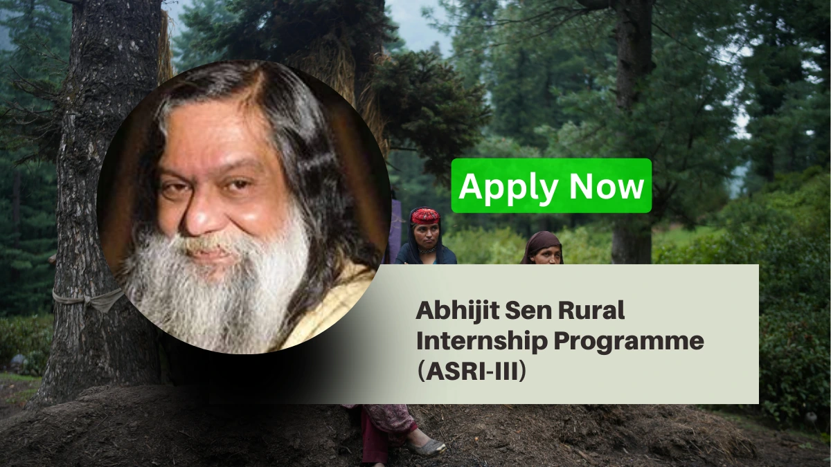 Apply for the Abhijit Sen Rural Internship Programme