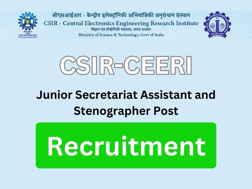 CSIR CEERI Recruitment 2025